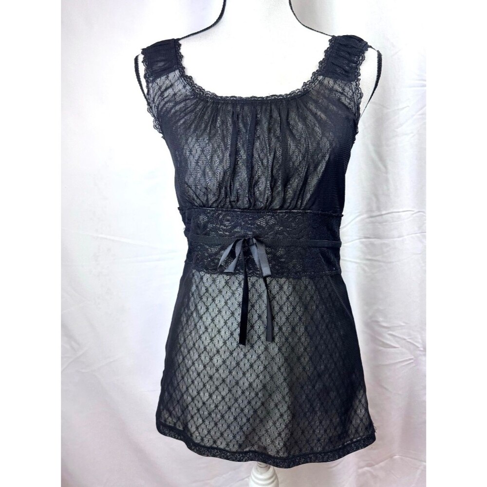 Maurices Elegant Tank Top with Lace Waistline - Size M (A202)